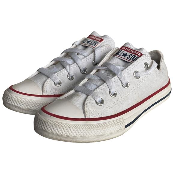 Converse Kids Chuck Taylor All Star Low Top Sneaker Optical White Size 13 - Picture 2 of 6